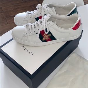 GUCCI ACE SNEAKERS MEN 9.5 US = GUCCI 8.5